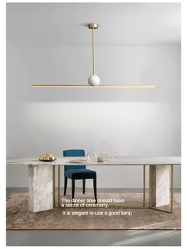 Naujas italų minimalistinio restoranas pagrindinės lempos Šiaurės žodis kol šviestuvo šviesos prabanga high-end marmuro lentelė baro stalo lempa